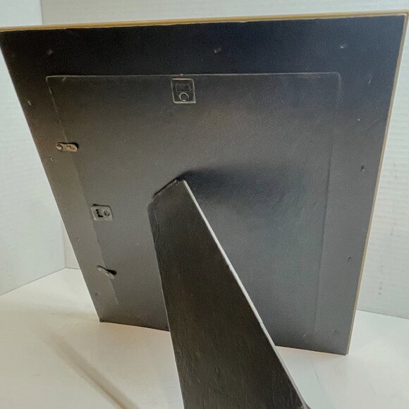 Hand-Painted Floral Wood Picture Frame With Gold Trim 8x10 Inch Display Tabletop - Picture 5 of 10